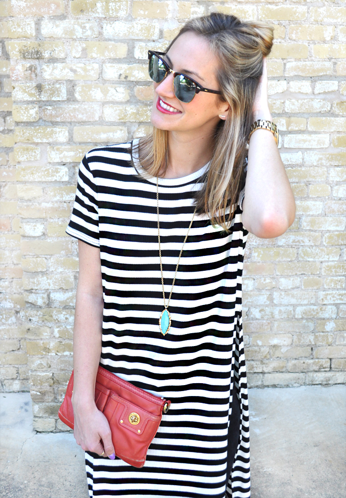 livvyland-blog-olivia-watson-austin-texas-fashion-blogger-forever21-striped-long-high-slit-tee-shirt-toms-booties-spring-style-3