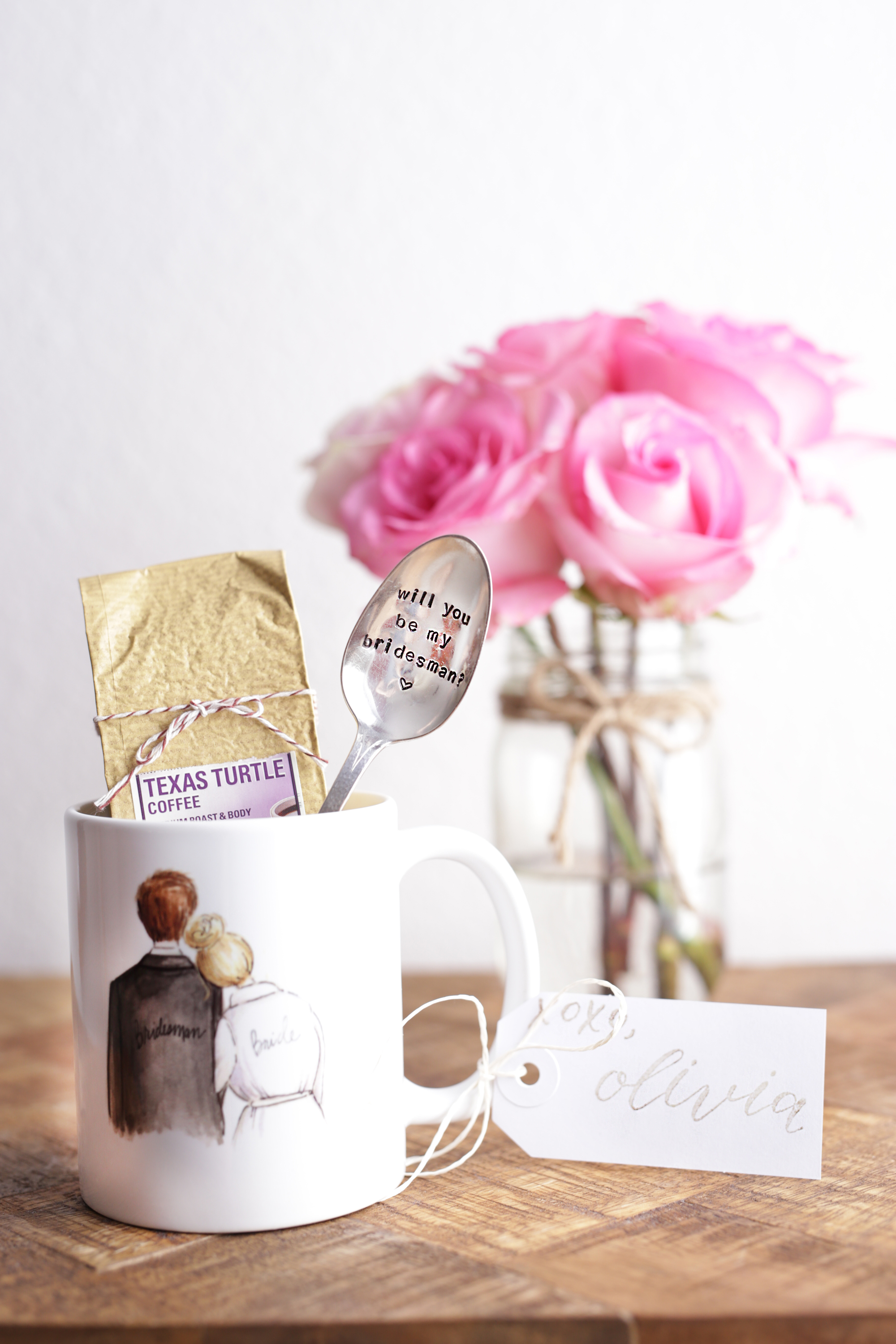 LivvyLand / Bridal Party Gift Idea livvyland-style-me-pretty-for-such-a-time-designs-stamped-spoon-april-heather-art-bridesmaid-coffee-mug-bridal-party-asking-idea-6