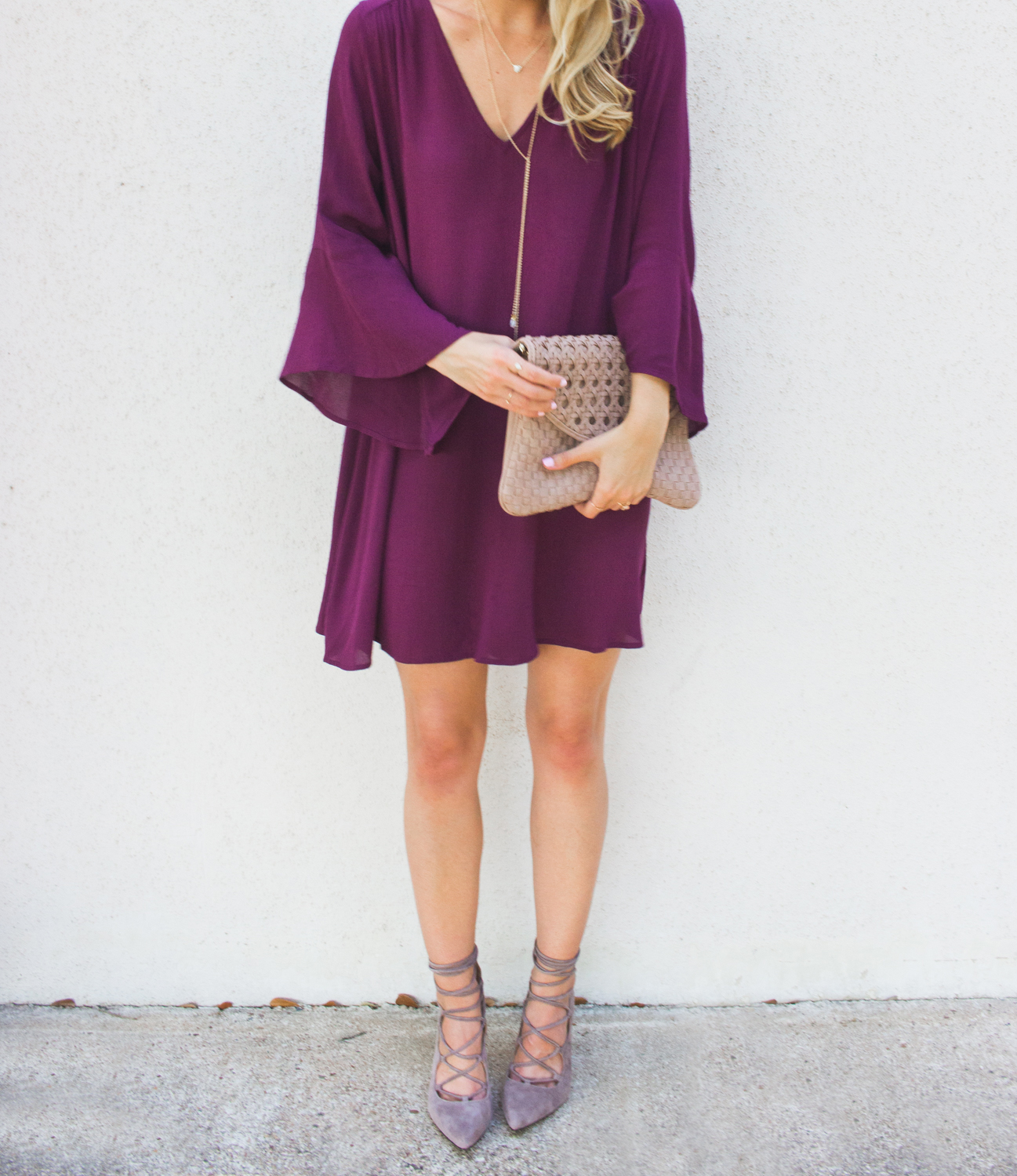 livvyland-blog-olivia-watson-austin-texas-fashion-blogger-bell-sleeve-maroon-wine-burgundy-oxblood-dress-lace-up-heels-1