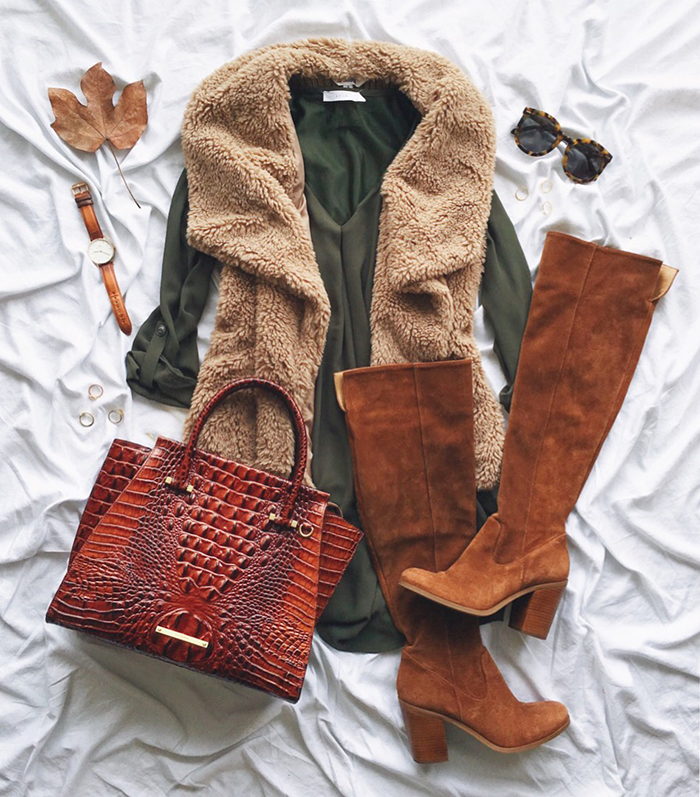 Wearing cozy knits and Louis Vuitton Boots. Check out Designdschungel on  Instagram.